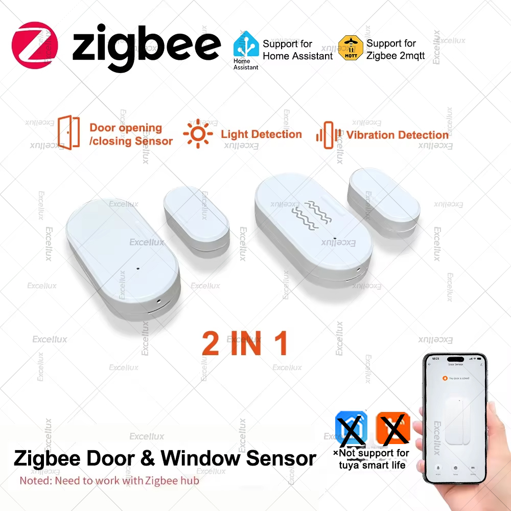 Home Security Tools - Zigbee 3.0 Sensor Jendela Pintu dengan