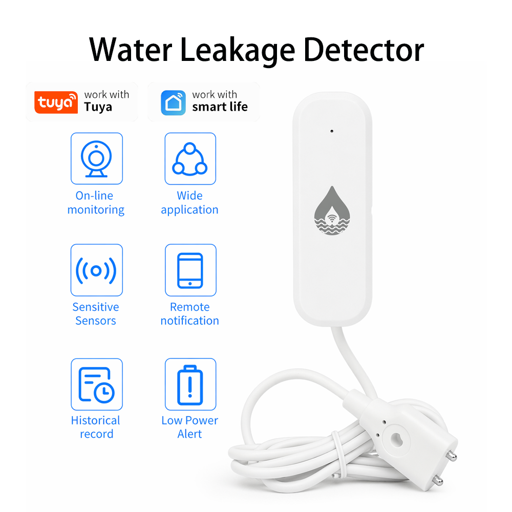 Home Security Devices - Sensor Alarm Kebocoran Air WiFi/Zigbee YFK