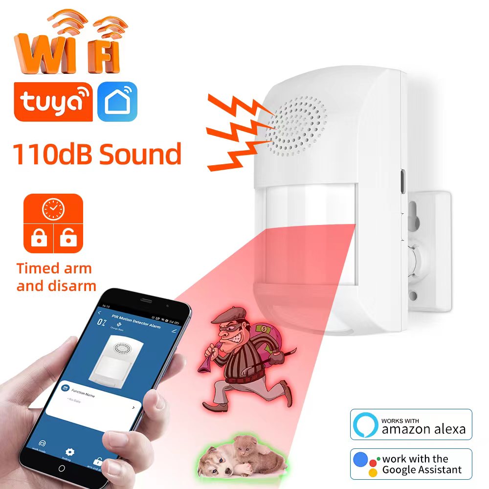 Home Security Devices - Tuya WiFi PIR Inframerah Sensor Gerak