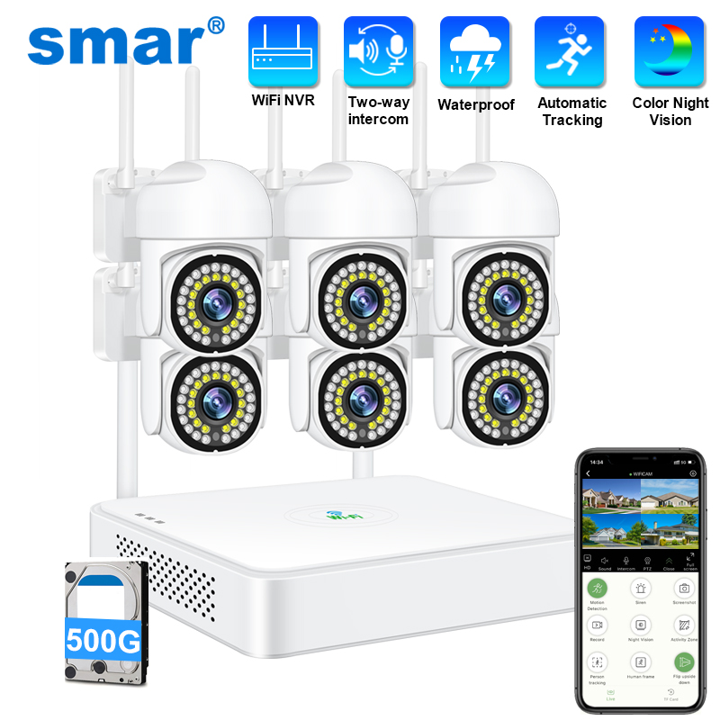 Home Security Tools - Sistem Kamera Keamanan CCTV Nirkabel Smar