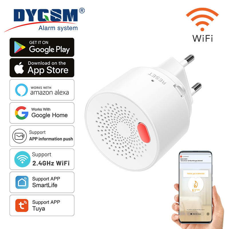Home Security Devices - Tuya Sensor Gas alami Wifi rumah