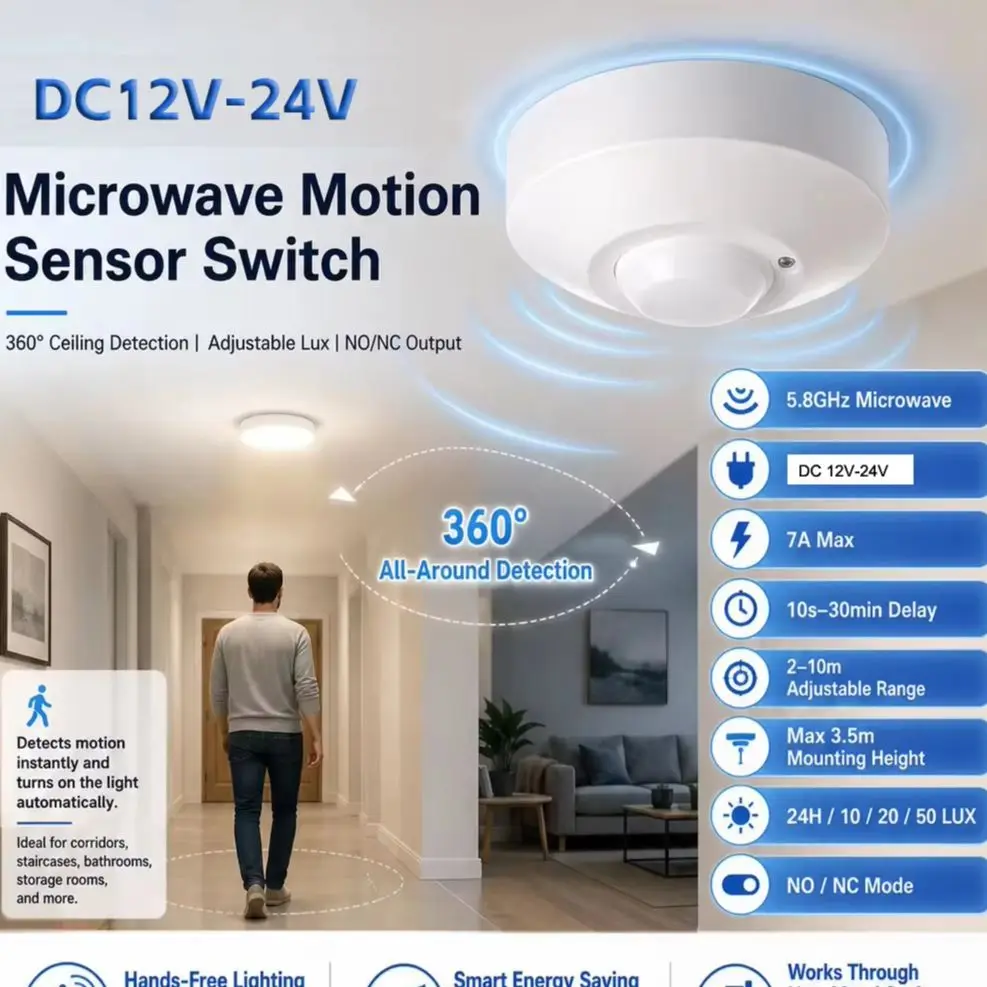 Sakelar Sensor Radar Microwave - Home Security Radar System ulasan dan harga