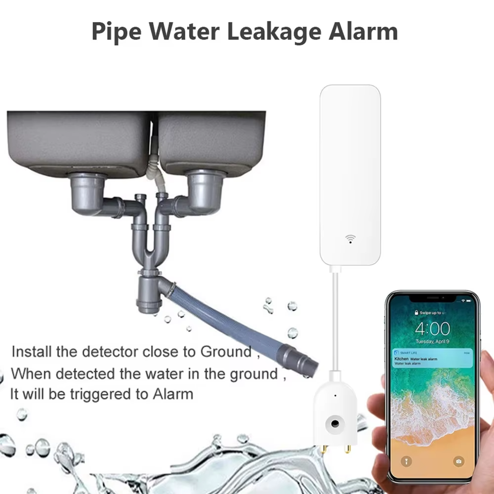 ZigBee WiFi Sensor Kebocoran A - Home Security Tools ulasan dan harga