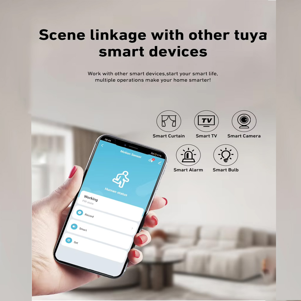 Sensor Gerak PIR Cerdas WiFi Z - Home Security Tools ulasan dan harga