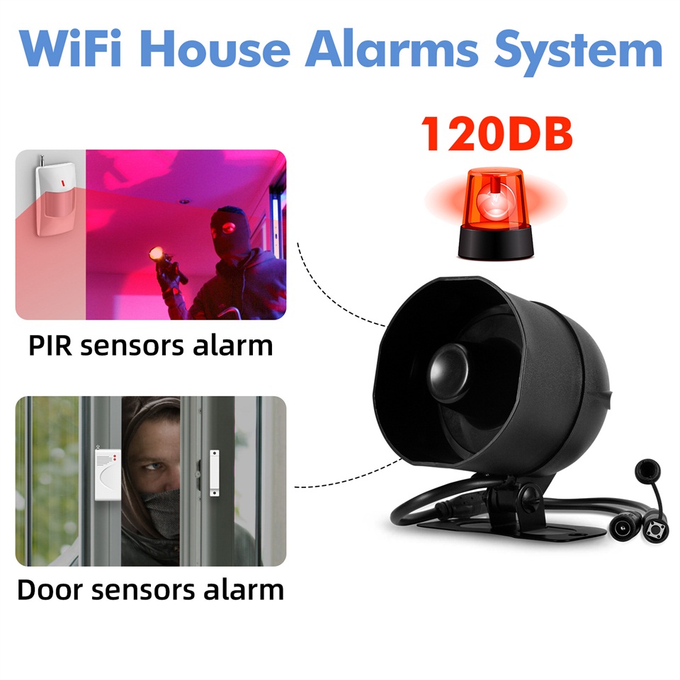 KERUI 120db Sistem Alarm Siren - Home Security Devices ulasan dan harga