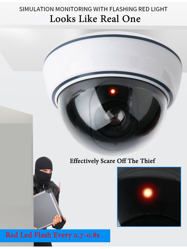 Kamera Kubah Palsu Hitam/Putih - Home Security Officer ulasan dan harga